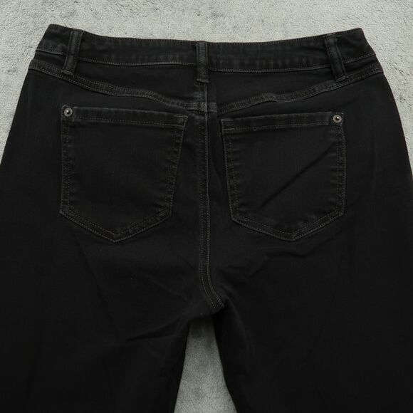 INC International Concepts Jeans Women's 4/27 Black Mid-Rise Skinny 28.5" Inseam - Picture 10 of 15